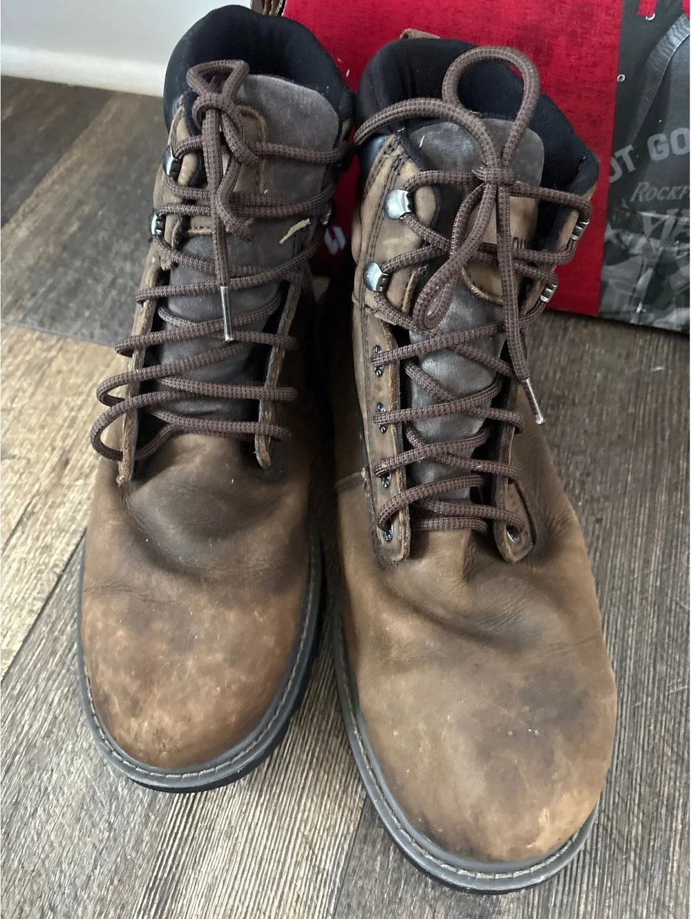 Wolverine Men's Waterproof Brown Leather Work Boots Size 11